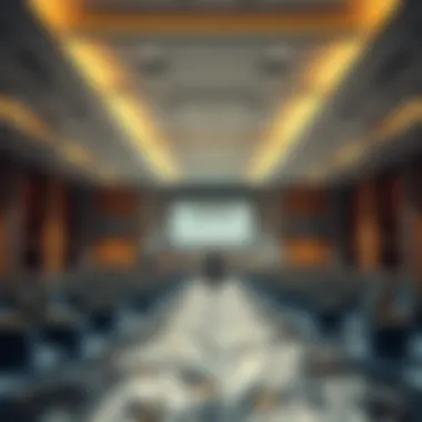 Conference hall layout showcasing versatility for different types of events