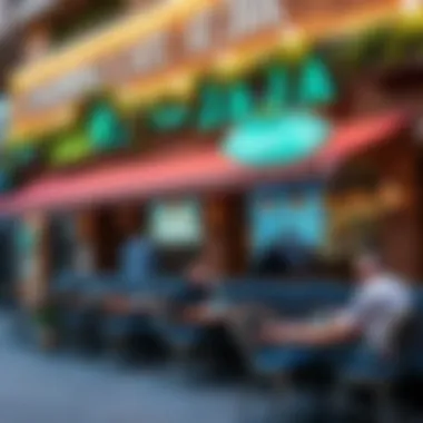 A cozy cafe with a vibrant atmosphere and diverse menu