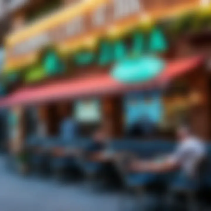 A cozy cafe with a vibrant atmosphere and diverse menu