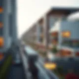 A panoramic view of Al Warqaa showcasing its modern architecture