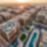 Aerial view of Dubai South showcasing the Lulu development