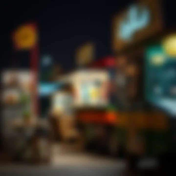 Artistic details of the food trucks that reflect local culture and creativity
