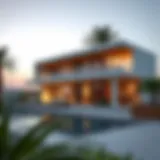 Sleek design of a modern eco home in Dubai