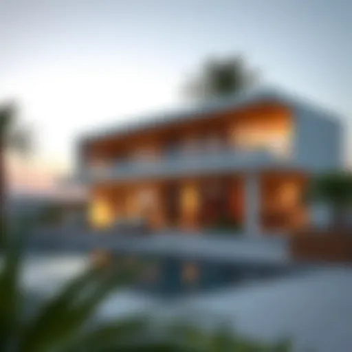 Sleek design of a modern eco home in Dubai