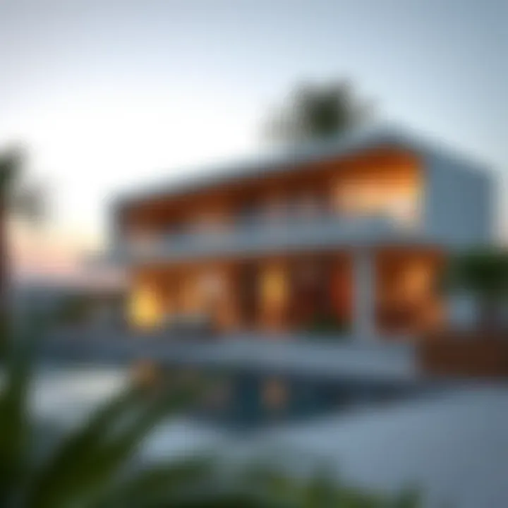 Sleek design of a modern eco home in Dubai