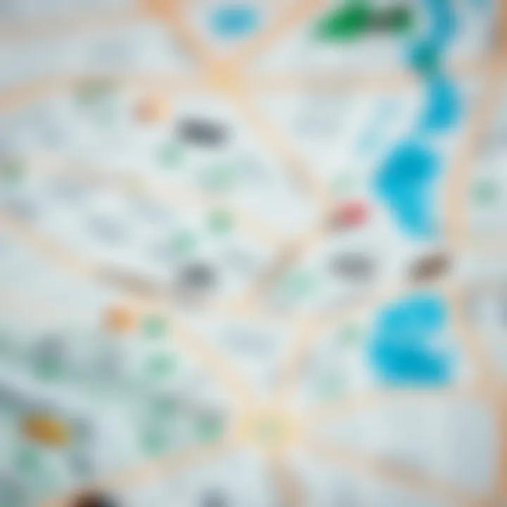 Map of Al Quoz highlighting key amenities and attractions in the neighborhood