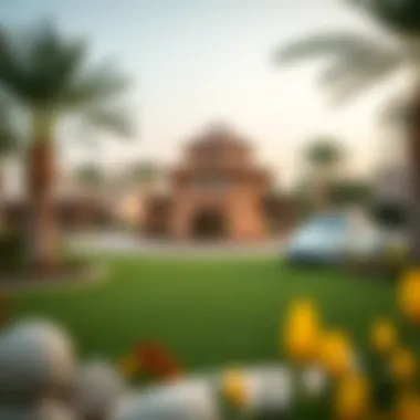 Family-friendly facilities in Al Quoz, showcasing parks and recreational areas