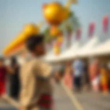 Cultural festival showcasing traditional art in Dubai.