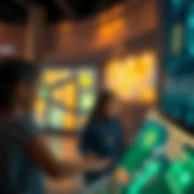 Interactive educational exhibit at a Dubai museum.