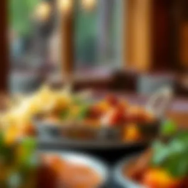 A close-up of a flavorful vegetarian Indian curry dish