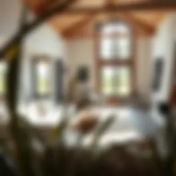 Interior layout showcasing natural light in a modern agricultural home