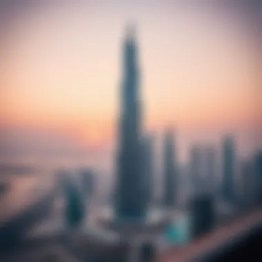 Panoramic view of International Tower showcasing its unique design