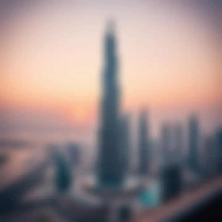 Panoramic view of International Tower showcasing its unique design