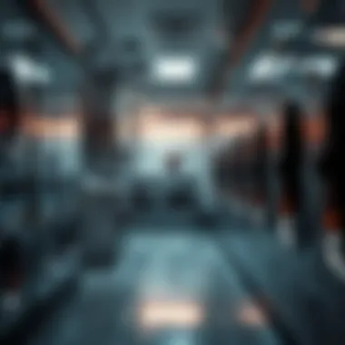 Interior of a modern laundry facility