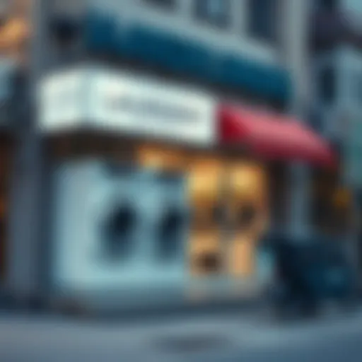Laundry service storefront in International City