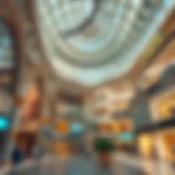 Architectural design of Madina Mall showcasing intricate details