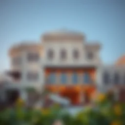 Exterior view of مطعم المرحباني جميرا showcasing the elegant architecture