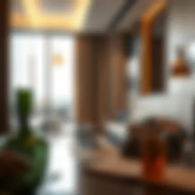 Interior amenities highlighting luxury and comfort at Mazaya 10B