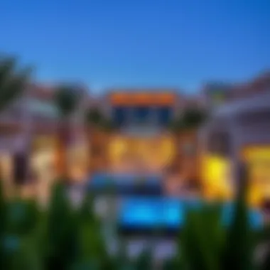 Modern shopping areas reflecting lifestyle and leisure