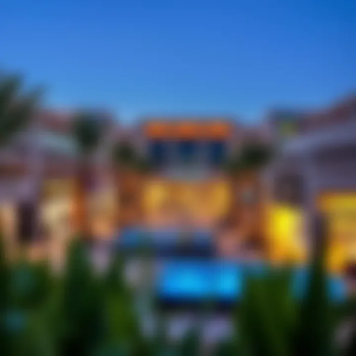 Modern shopping areas reflecting lifestyle and leisure