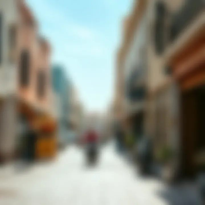 Vibrant streets of Mirdif capturing daily life