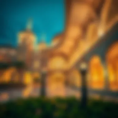 Architectural design of مشرف مول الصور highlighting its unique features