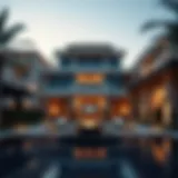 Luxury property view in Dubai