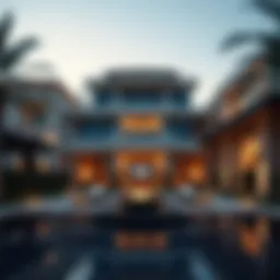 Luxury property view in Dubai