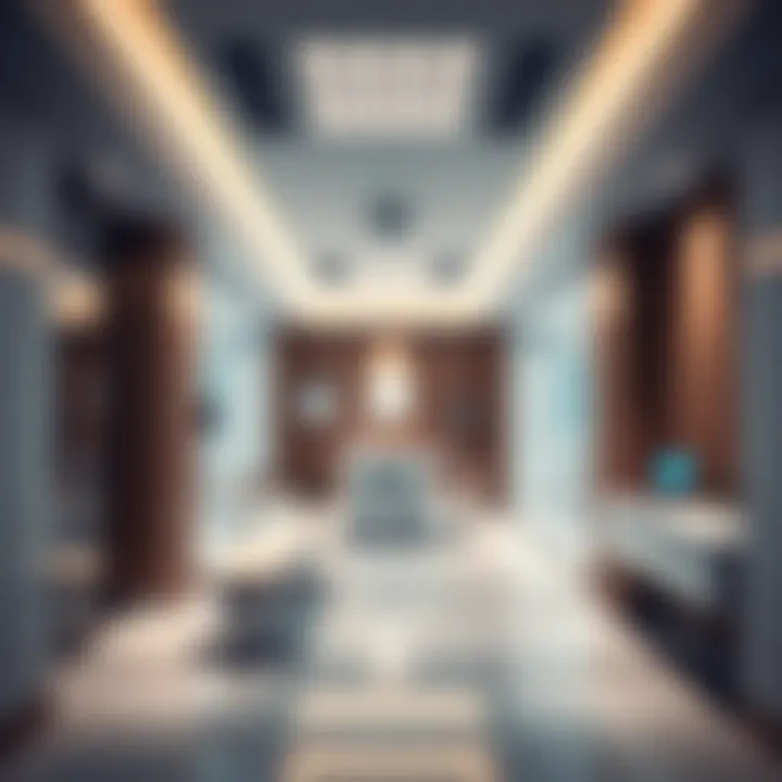 Interior view of a modern clinic