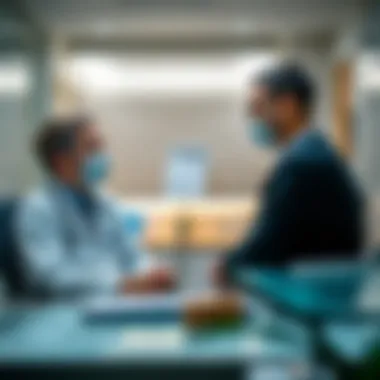 Doctor consulting with a patient