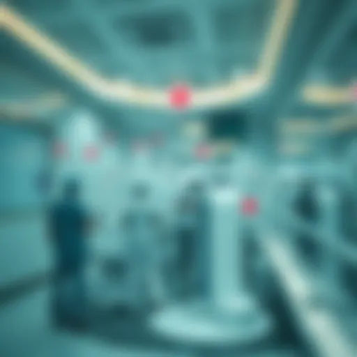 Map showing healthcare facilities in Dubai