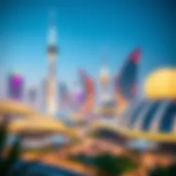 A futuristic skyline of NEOM showcasing innovative architecture