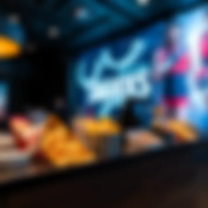 Concessions stand offering gourmet snacks and beverages