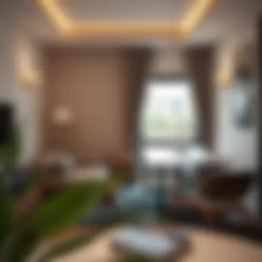 A Cozy Partition Room Cozy partition room featuring stylish decor and natural light