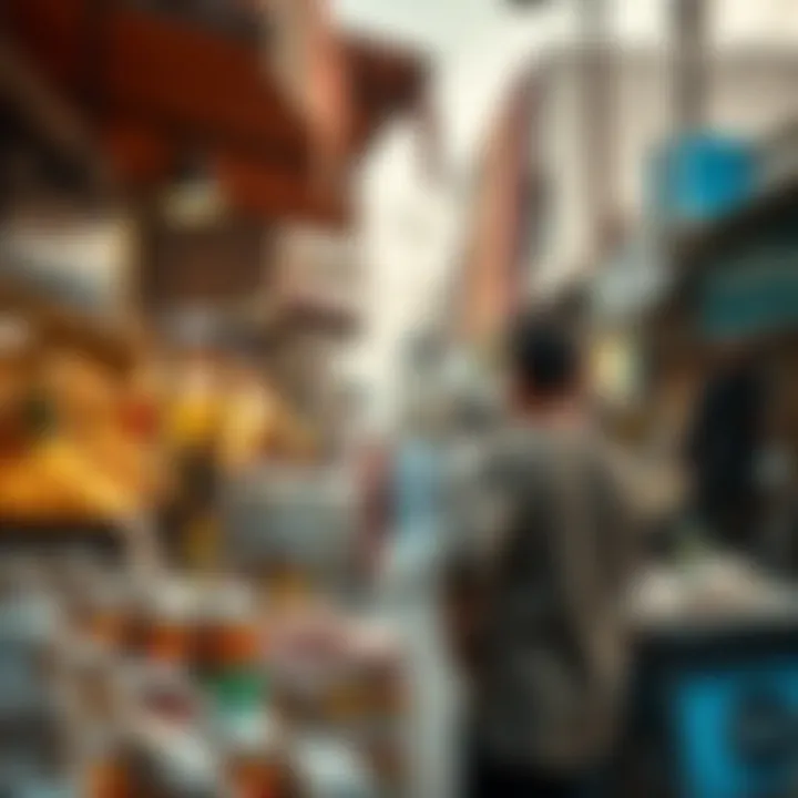 Local Culture and Commerce in Qusais Vibrant market scene in Qusais highlighting local culture and commerce