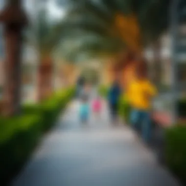 Park Activities in Remraam Community A vibrant park within Remraam community featuring families enjoying leisure activities