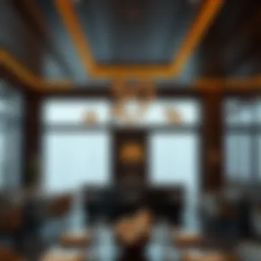 Elegant interior design of مطعم زيرو showcasing modern aesthetics