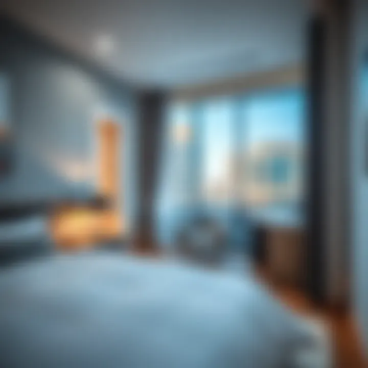 Interior of a modern room available for rent