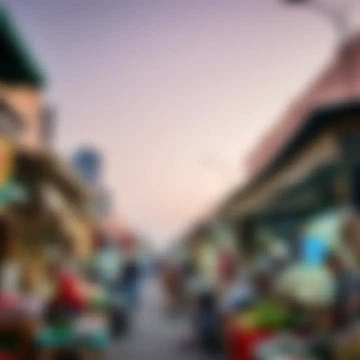 Local market scene in Abu Hail