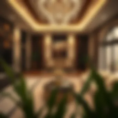 Luxurious interior design of a Satwa villa