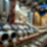 Vibrant display of silver jewelry in Bur Dubai