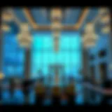 Luxurious lobby of Sky Bay Hotel showcasing elegant design