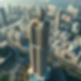 Stunning aerial view of Sobha S Tower showcasing its architectural elegance