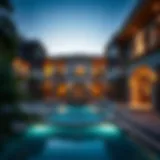 Luxury property showcasing architectural elegance