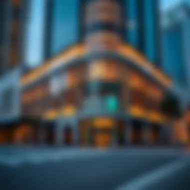 Exterior view of Standard Chartered Bank in Downtown Dubai