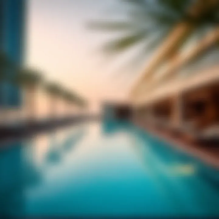 Amenities offered at The Address Jumeirah Beach Resort, including a pool and spa