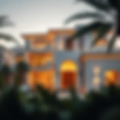 Exterior view of the Ahmed Al Abdulla Residence showcasing its architectural elegance