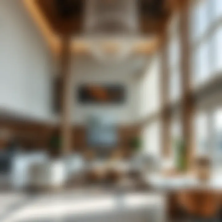 Interior shot highlighting modern amenities and design