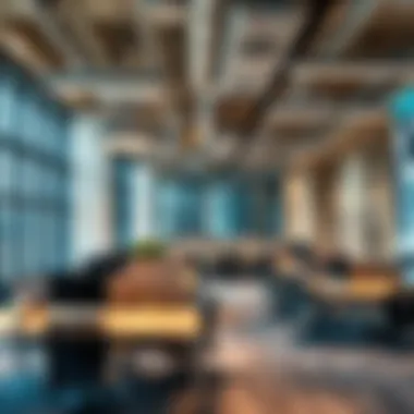 Collaborative Workspaces at Al Ghanem Interior workspace of Al Ghanem Business Center highlighting collaborative areas