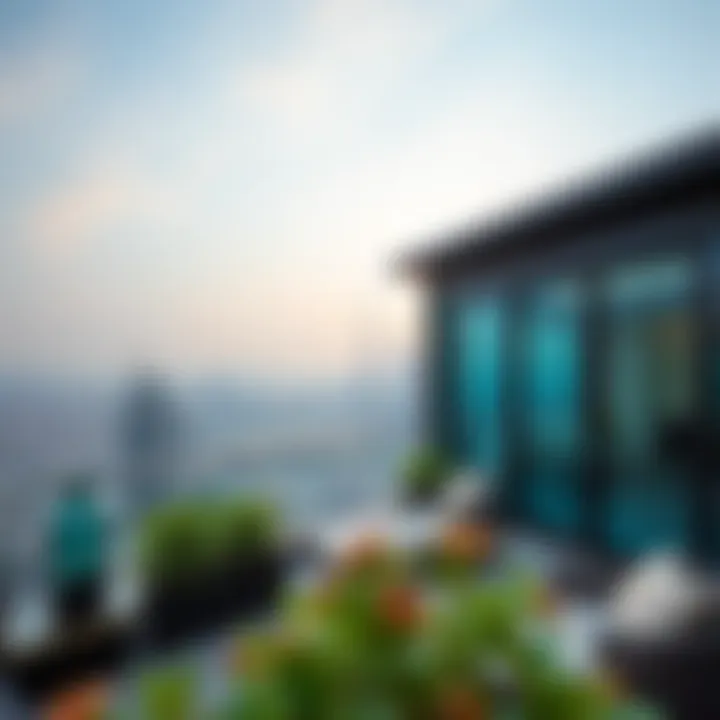 Captivating Skyline from the Outdoor Terrace Outdoor terrace showcasing breathtaking skyline